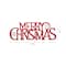 Glitzhome® 24" Red Merry Christmas Metal Wall Décor